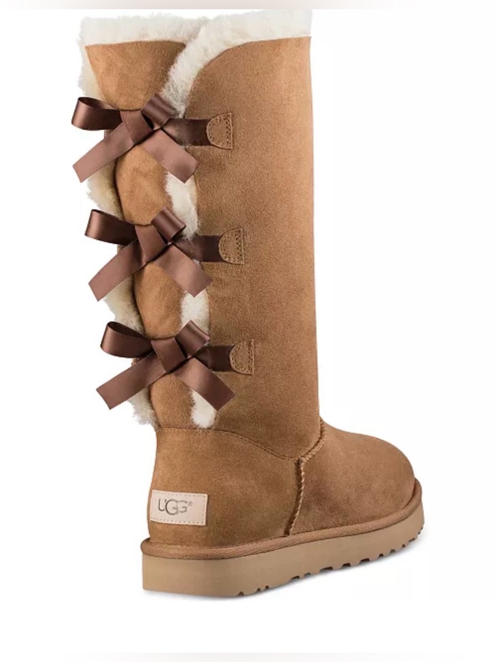 UGG Women's Bailey Bow II Tall Bailey Bow Triplet sheepskin boots